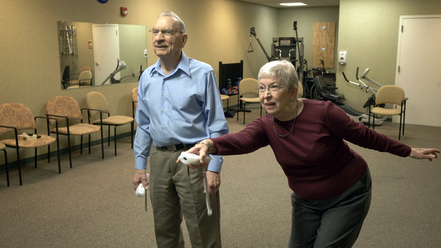 Concordia residents Wii bowling
