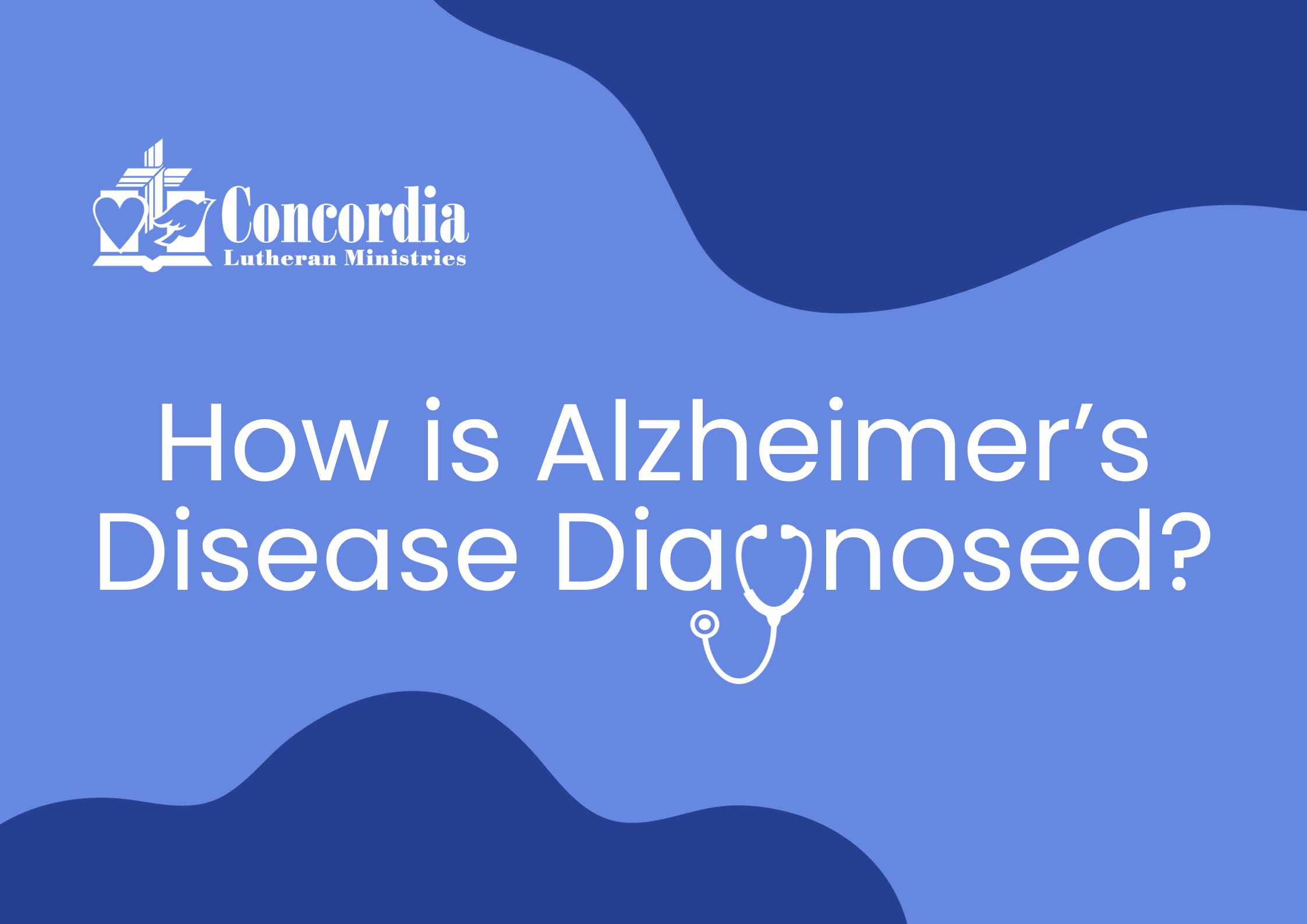 A blue graphic for National Alzheimer's Awareness Month 2023