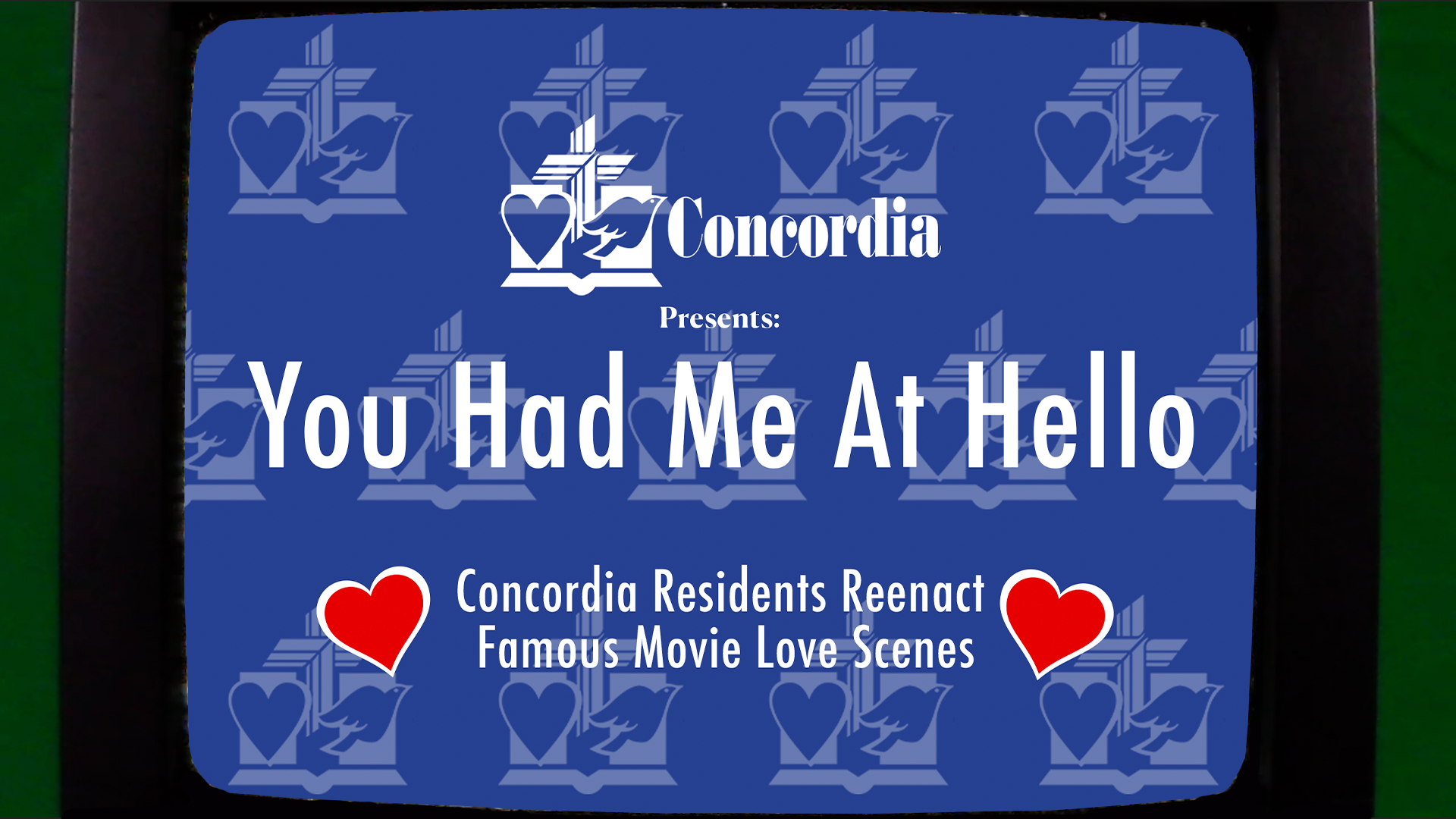 Screenshot of the Concordia Valentine's Day Video 2024