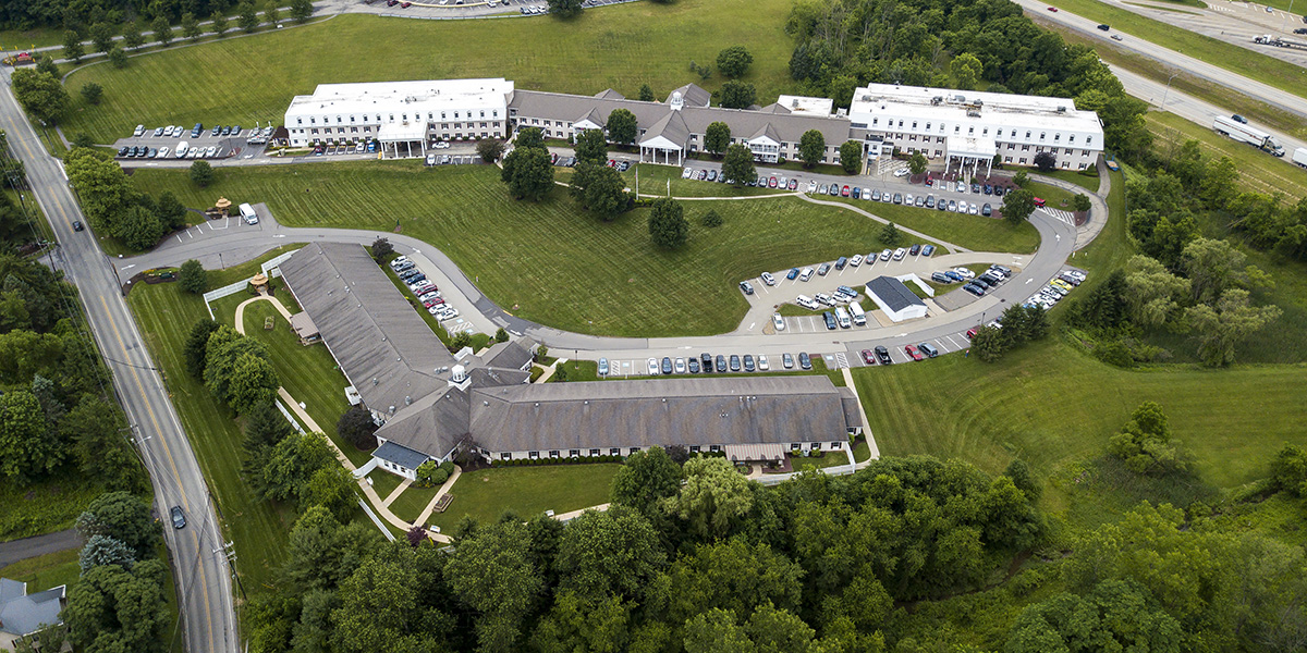 An aerial photograph of the Concordia of Bridgeville campus