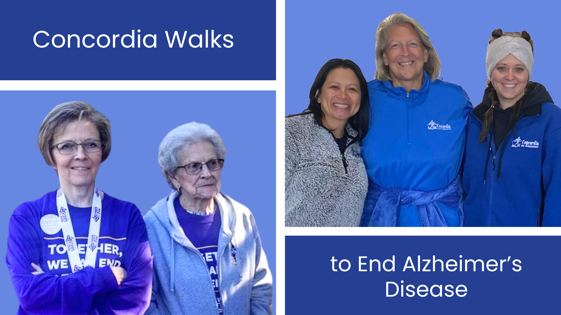 Concordia staff participate in the Walk to End Alzheimer's charity event